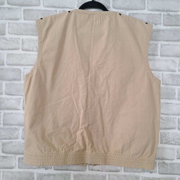 Vintage Nexxt Hunting Fishing Cotton Outdoor Vest Large - Picture 2 of 7